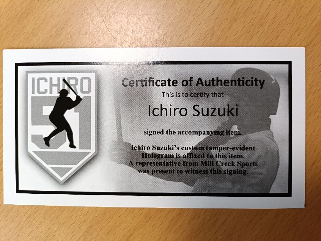 イチロー／直筆サイン入り写真／シアトル・マリナーズ／MLB通算2000本安打