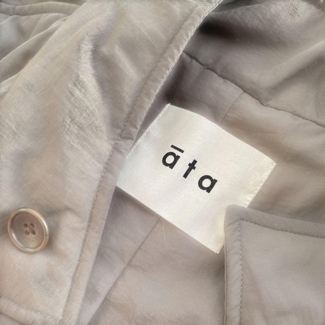 クラスカ ata 中綿ロングコート チャコールグレー