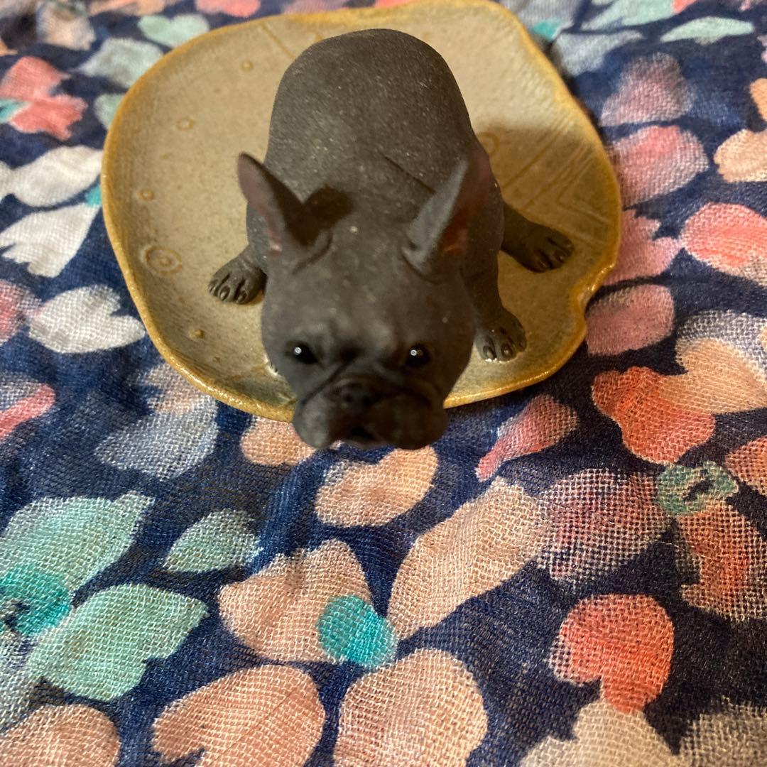 新品 ゆとり炉 陶器 フレンチブルドッグ ブリンドル 値下げ