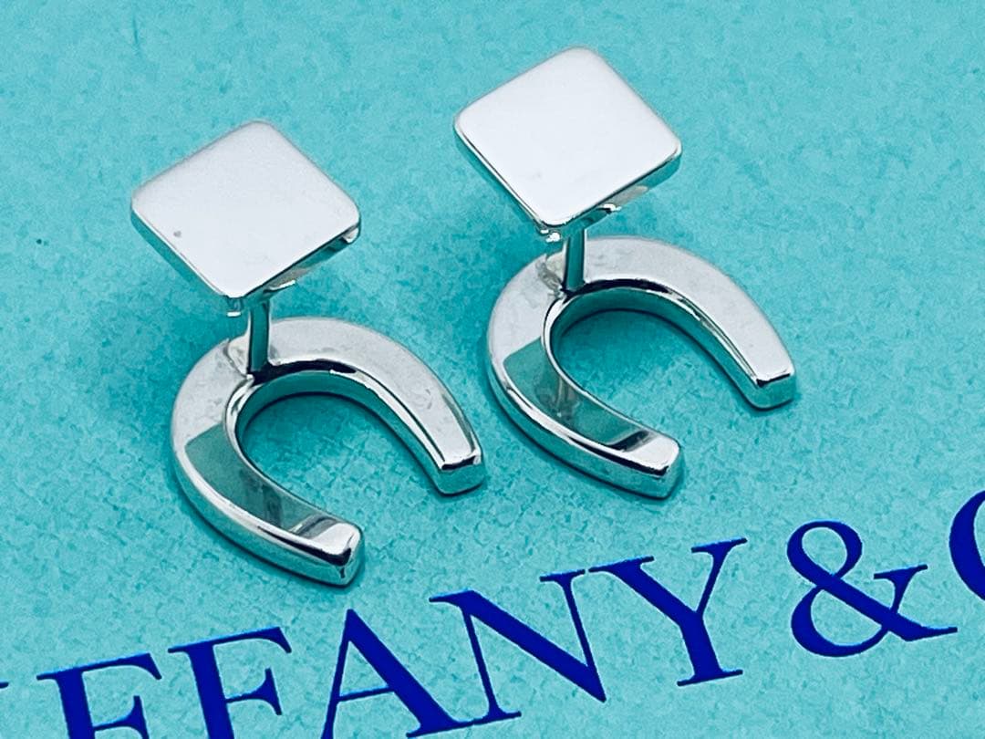 c753 ティファニー 希少 美品 ホースシュー カフリンクス 925 蹄鉄 蹄