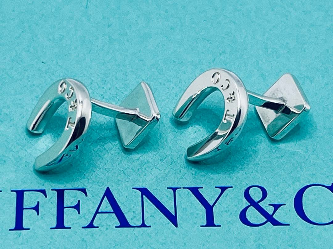 c753 ティファニー 希少 美品 ホースシュー カフリンクス 925 蹄鉄 蹄