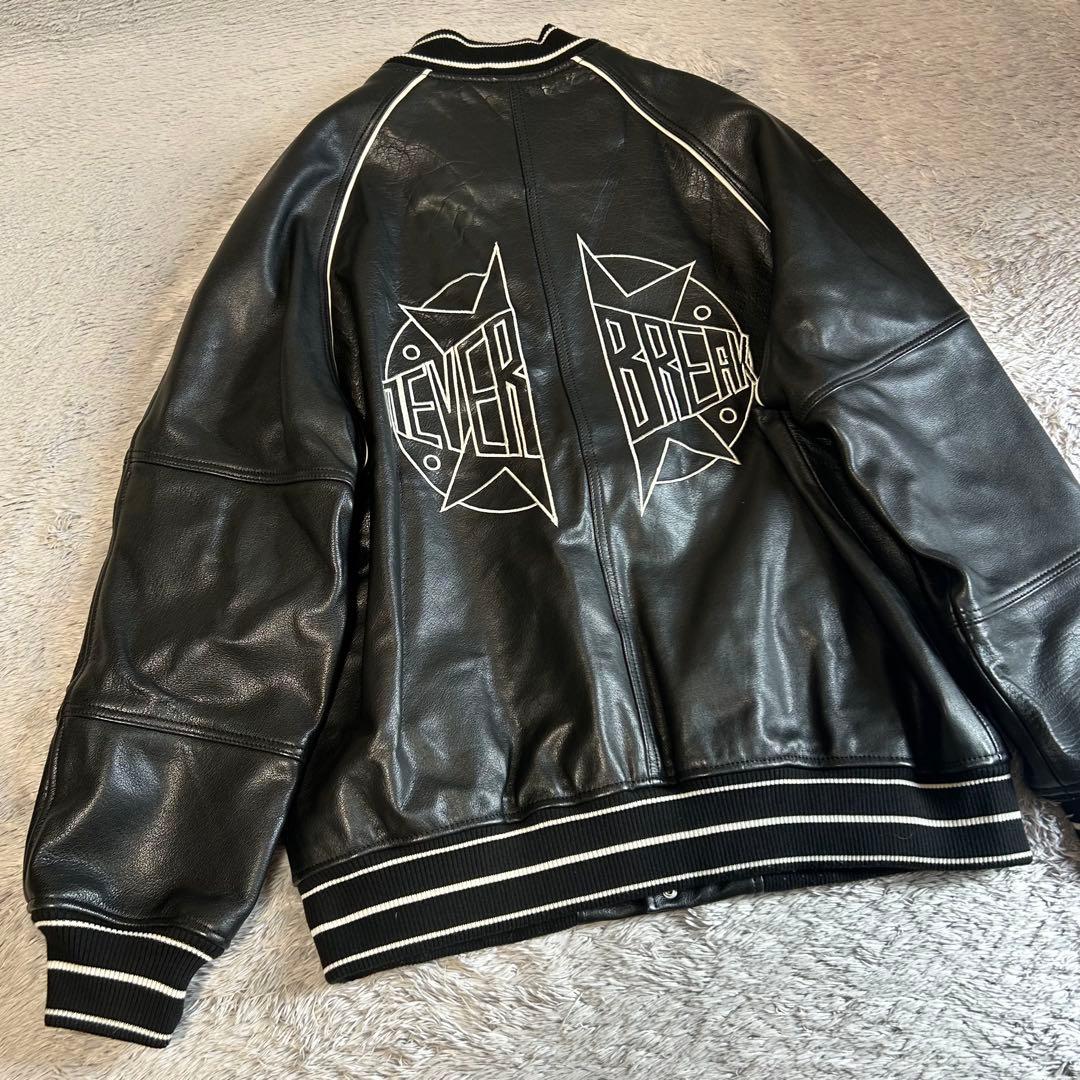 が*ん様 ZARA ザラ レザーボンバージャケット レザースタジャン 水牛革