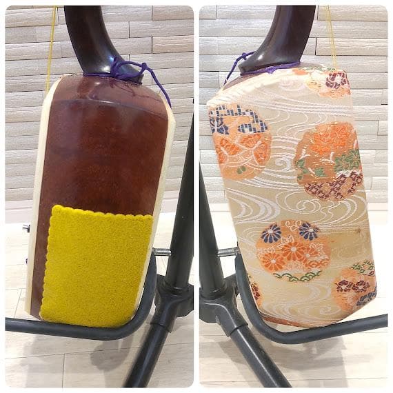 ★ハードケース付★ 三味線 細棹 紫檀 和楽器 伝統 弦楽器 バチ