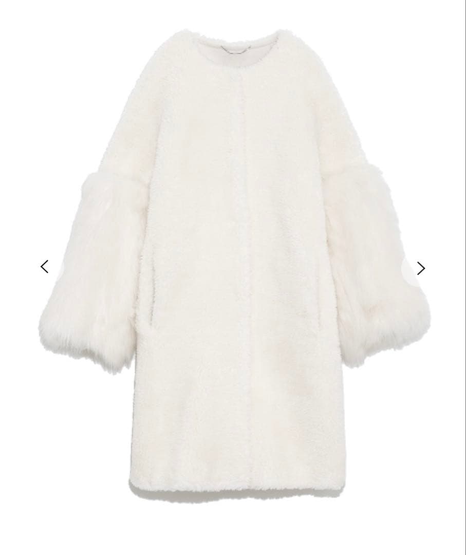 美品 CELFORD セルフォード 袖ファー付き 2way ボアコート 36 - メルカリ