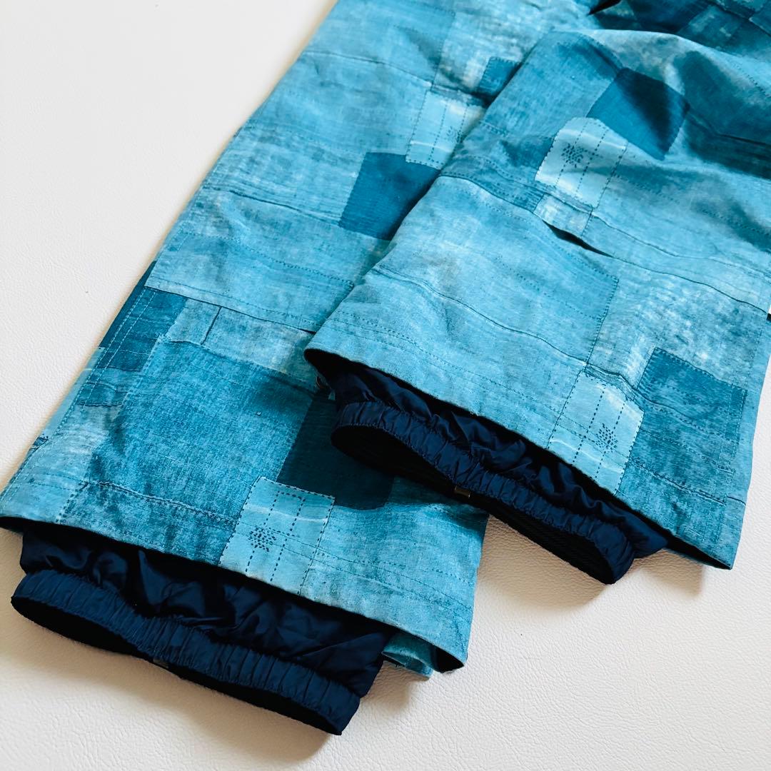 2452【美品】バートン ゴアテックス ビブパンツ スノボウェア つなぎ ブルー