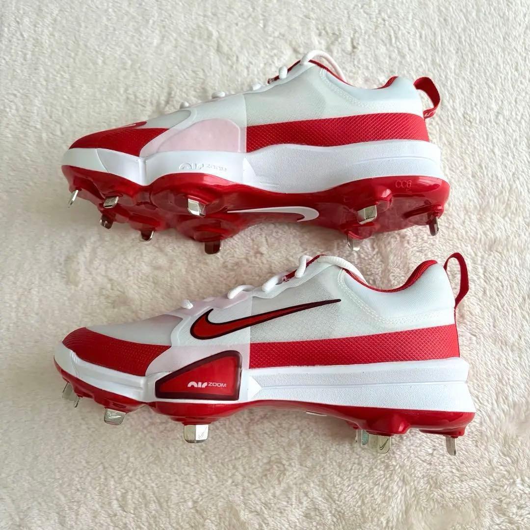 野球スパイク 金属 25.5cm✨未使用 NIKE トラウト9 メタル 赤×白