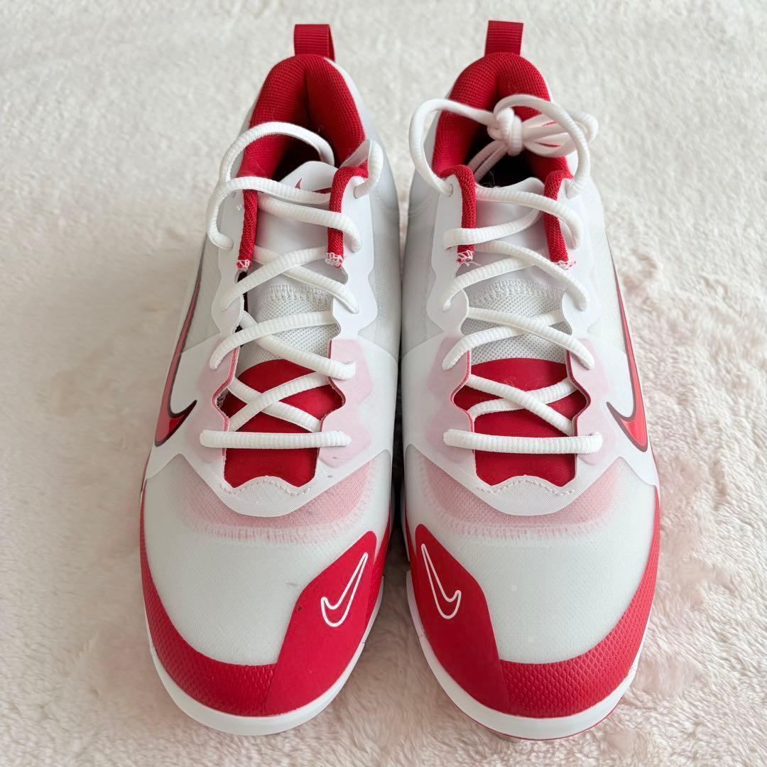 野球スパイク 金属 25.5cm✨未使用 NIKE トラウト9 メタル 赤×白