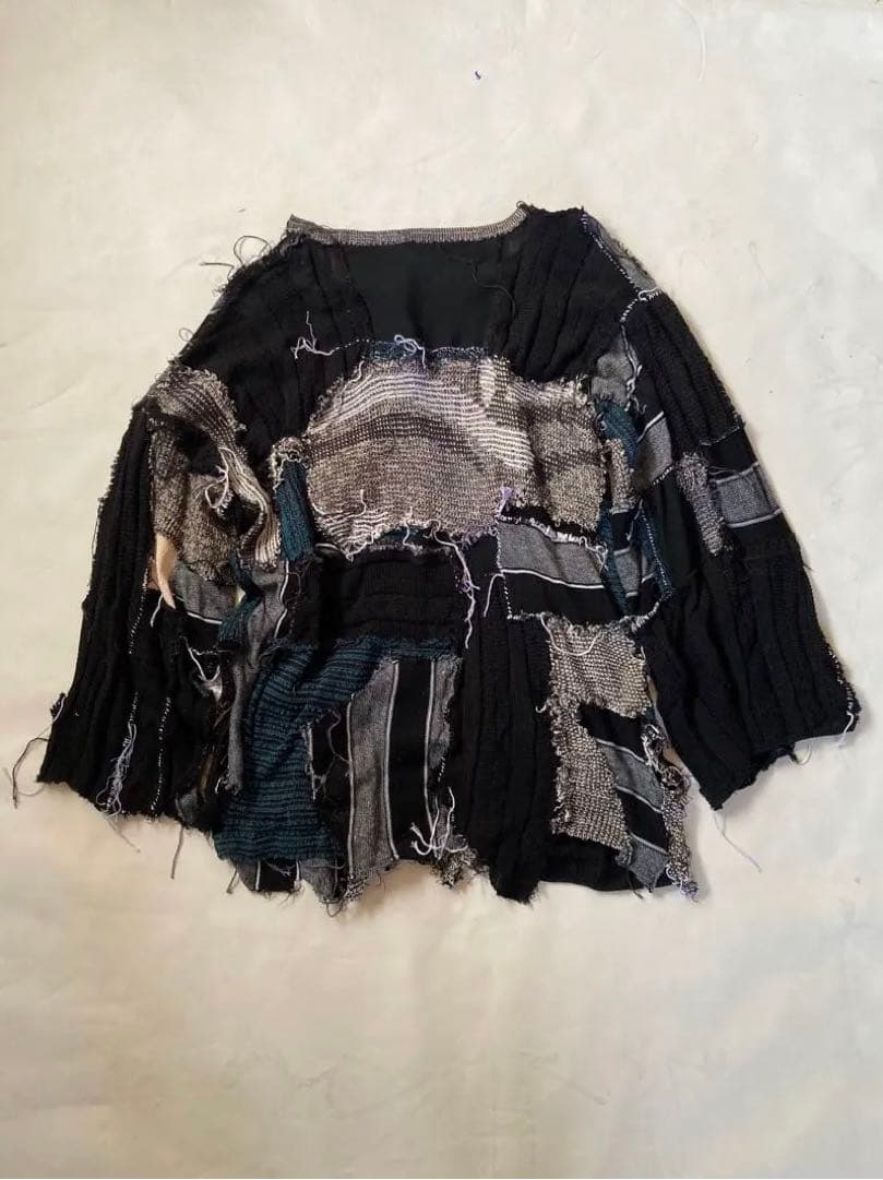 “Potlatch” パッチワーク・ジャケット 「Black Sun」