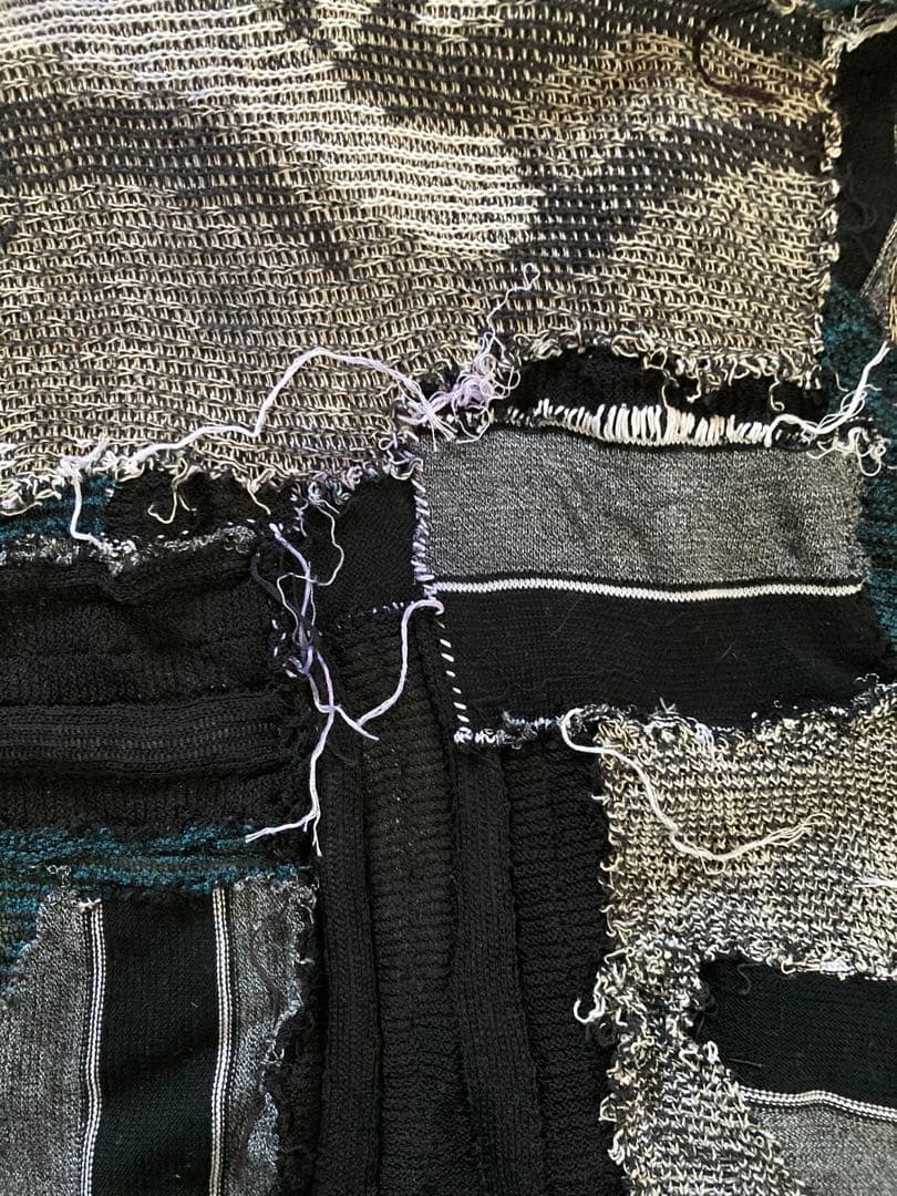 “Potlatch” パッチワーク・ジャケット 「Black Sun」