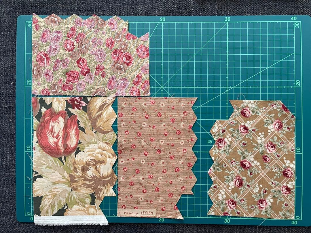 （370）正六角形 パッチワーク 製作途中