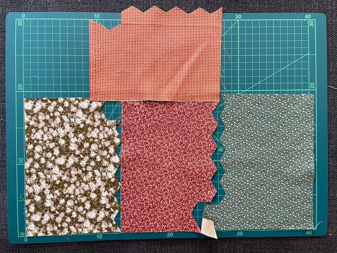 （370）正六角形 パッチワーク 製作途中