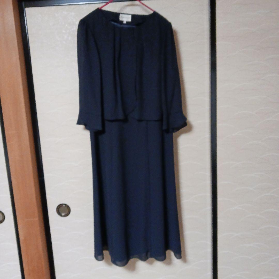 SOIR,RIFANNE ネイビージャケットとドレスセット　　11号