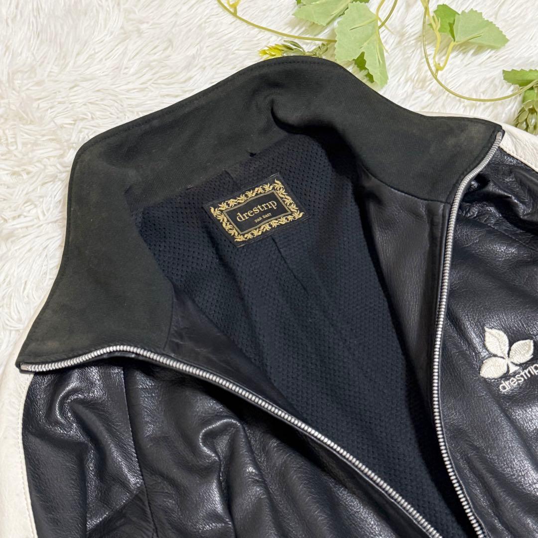 激レア drestrip レザートラックジャケット ディアスキン 三つ葉ロゴ