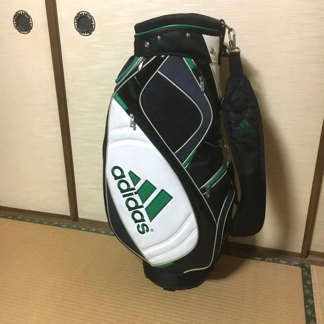adidasゴルフキャディバッグ 9型 (47インチ対応) フード無し 中古品