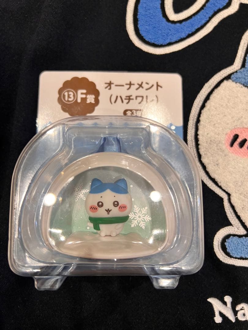 アベイル　ちいかわ　ハチワレ　刺繍　さがらスタジャン ネイビー　紺　アベイル L