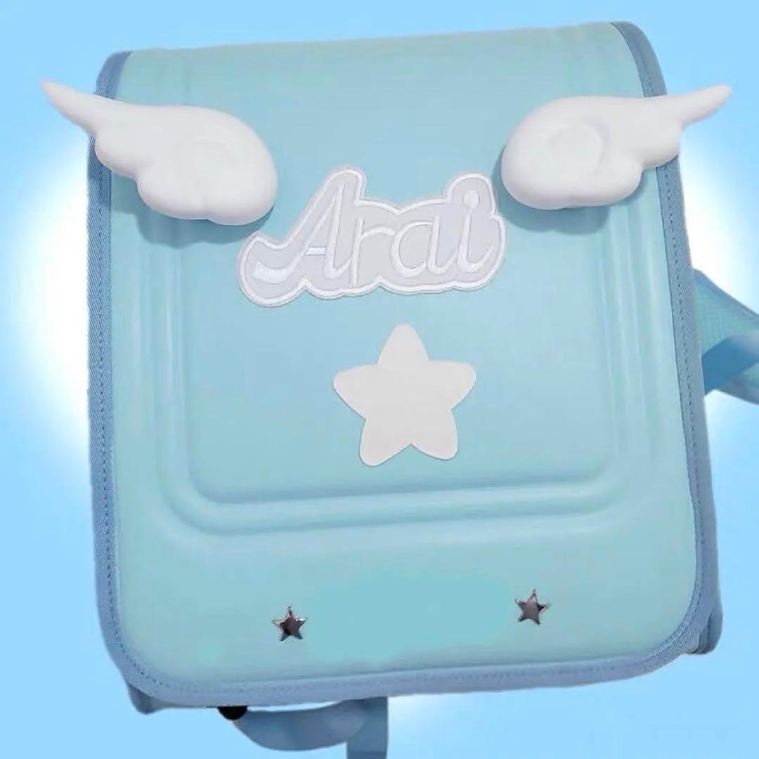 サブカル 水色界隈 天使の羽 ランドセル風リュック light blue 地雷