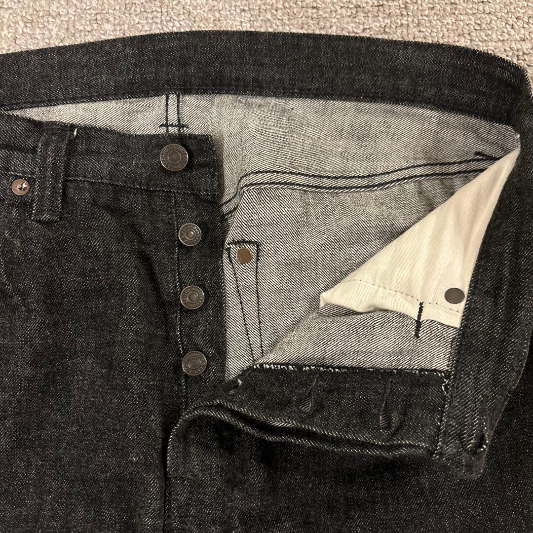 パンツ fullcount 1101BK Black denim W32