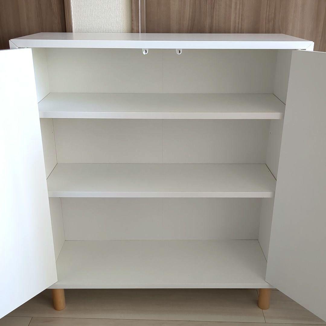 廃盤 IKEA エーケト 奥行25cm 棚 キャビネット リビングボード イケア
