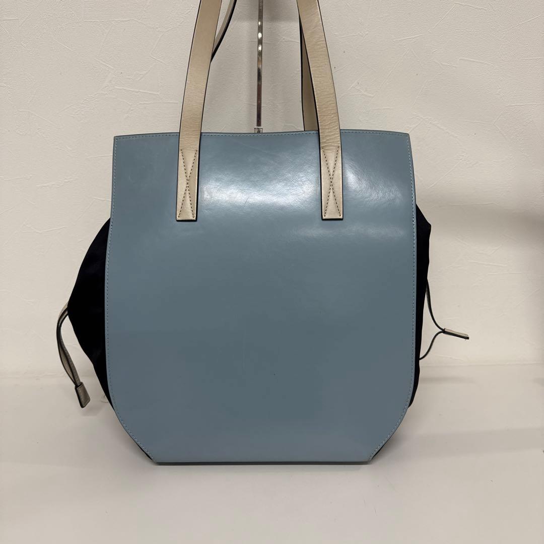 MARNI ライトブルー ブラック ショルダーバッグ