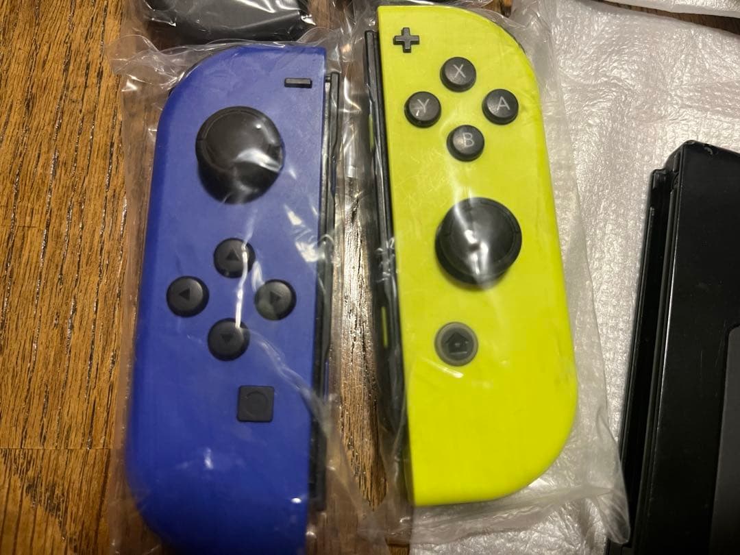 Nintendo Switch グレー 本体、Joy-Conブルーネオンイエロー
