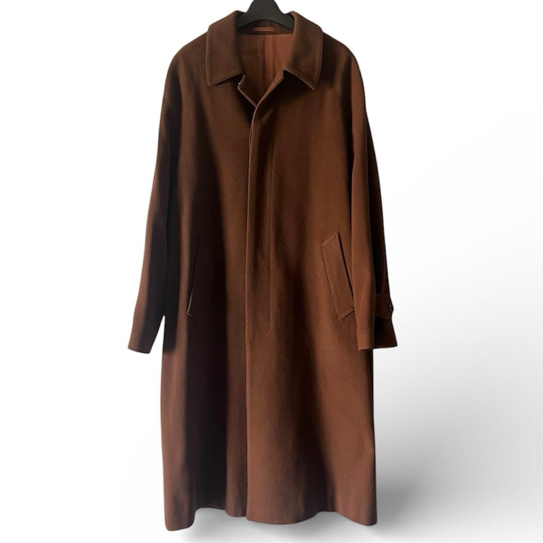 高級カシミア　アプレセイズ　ステンカラーコート　バルマカーンコート
