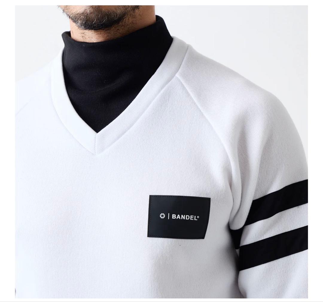バンデル　レイヤード ハイネックニット　ホワイト