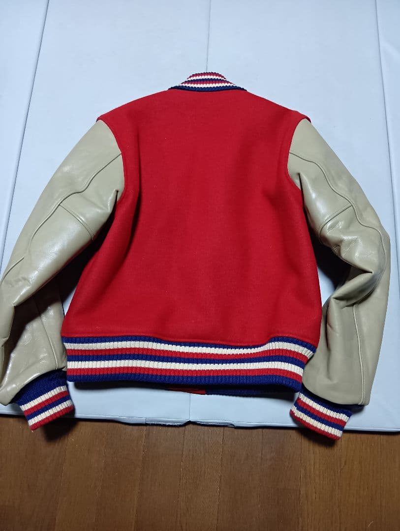 STYLE EYES 袖レザースタジャン