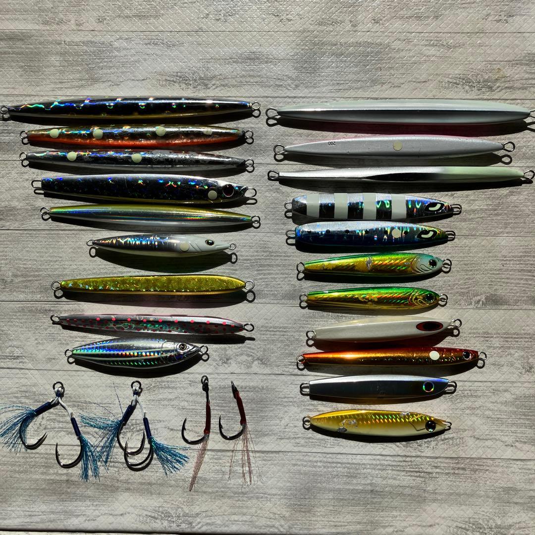 シャウト、シマノ、ダイワ、ゼスタ、ジグパラ等ジグ 20個&アシスト8