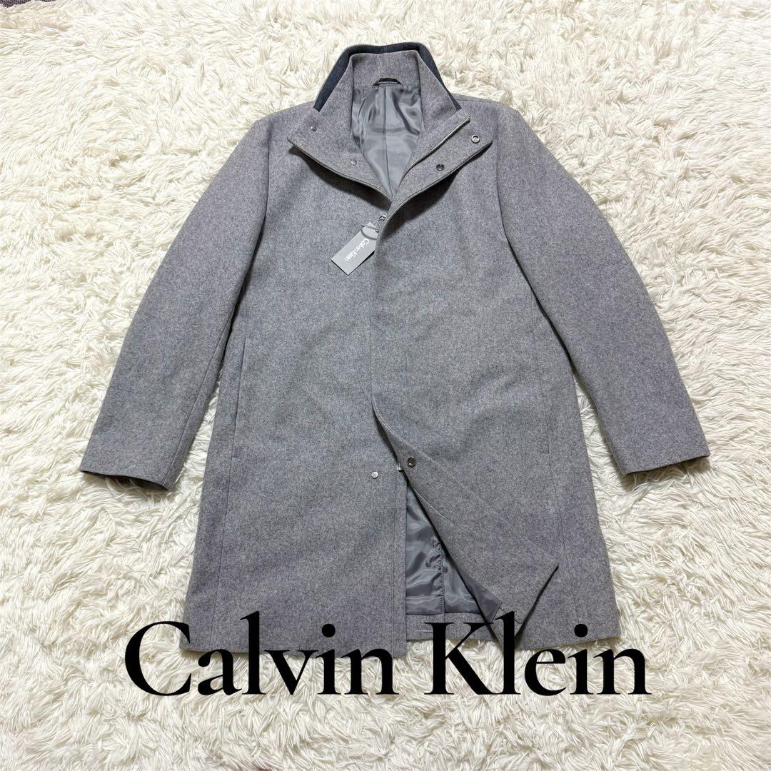 新品タグ付きカルバンクライン　ウールコート ウール100% Lサイズ
