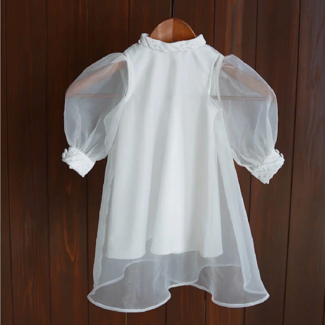 Acka. 〔Kids〕sheer over one-piece