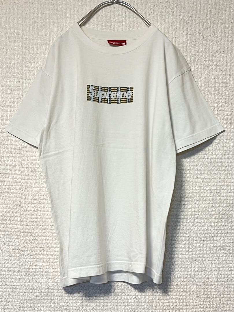 シュプリーム 初期 バーバリー ボックス ロゴ Tシャツ Usa製 M