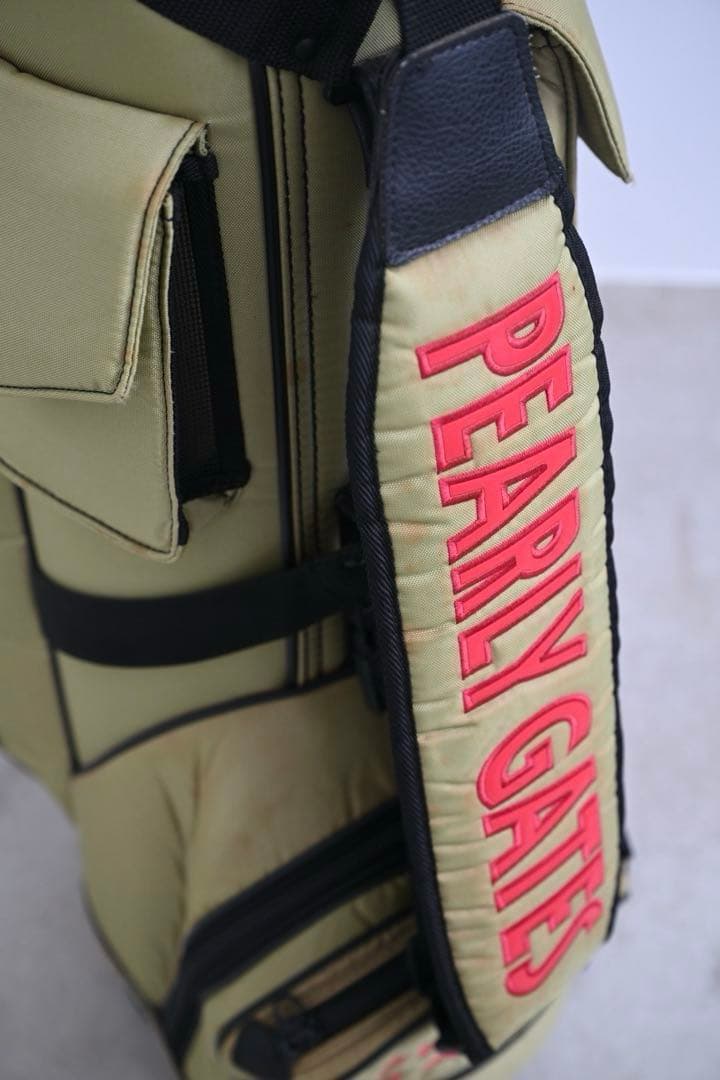 廃盤‼️パーリーゲイツ キャディバッグ ナイロン カーキ