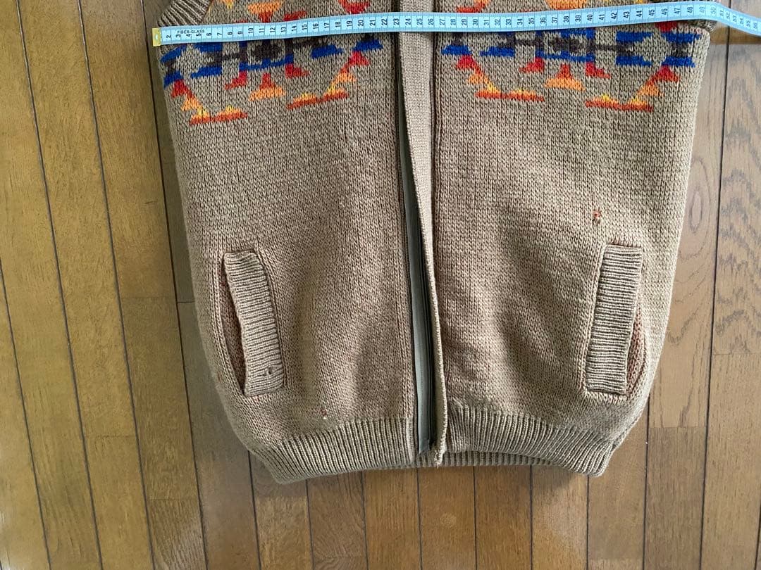 70s ペンドルトン ウール ニット カウチン セーター　ベスト　ボアビンテージ
