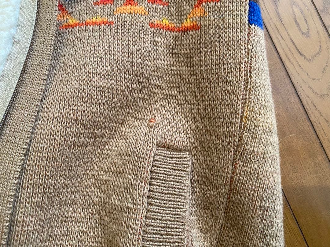 70s ペンドルトン ウール ニット カウチン セーター　ベスト　ボアビンテージ