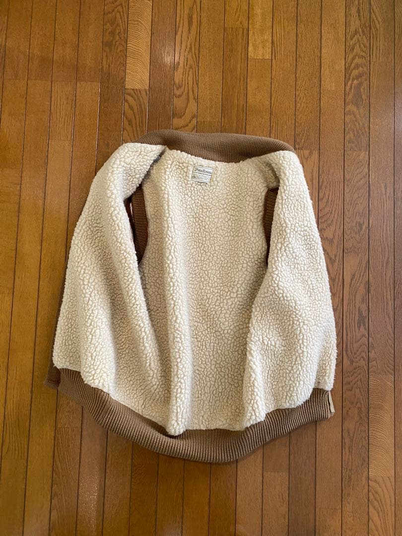 70s ペンドルトン ウール ニット カウチン セーター　ベスト　ボアビンテージ