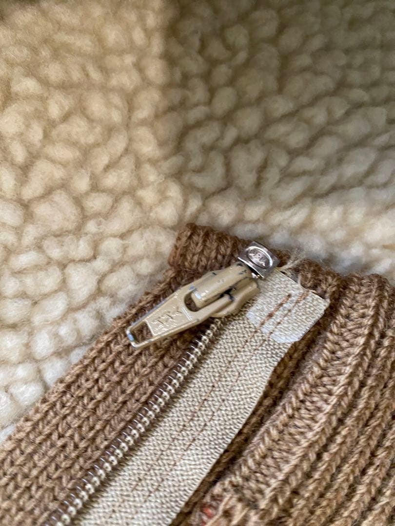 70s ペンドルトン ウール ニット カウチン セーター　ベスト　ボアビンテージ