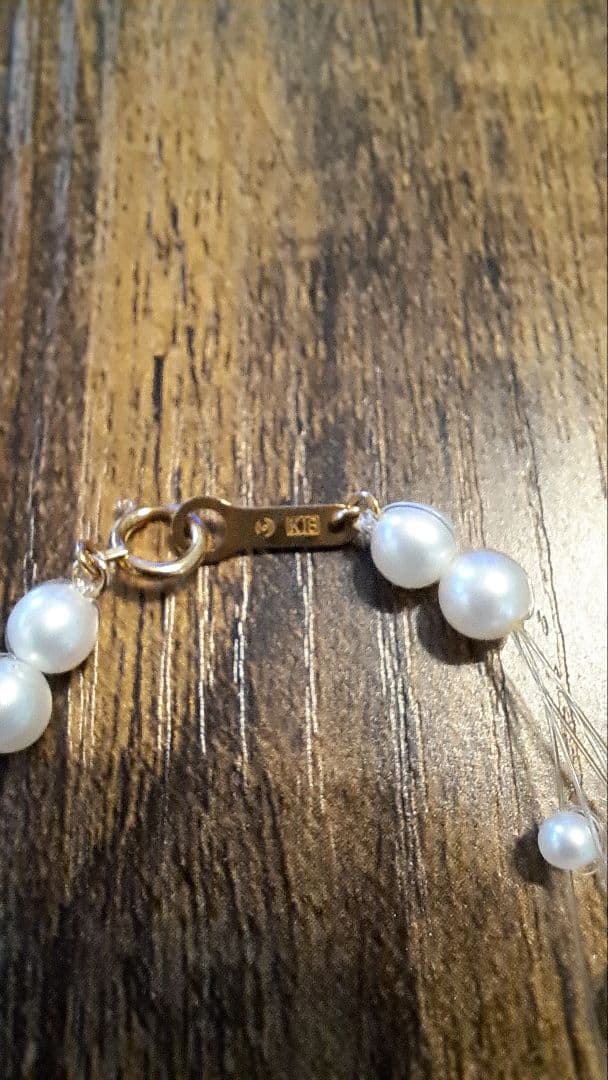 TASAKI　k18 ホワイトベビーパールブレスレット