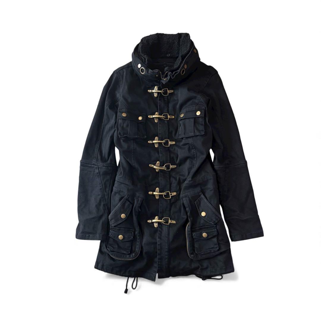 archive grunge gimmick fireman coat BLK