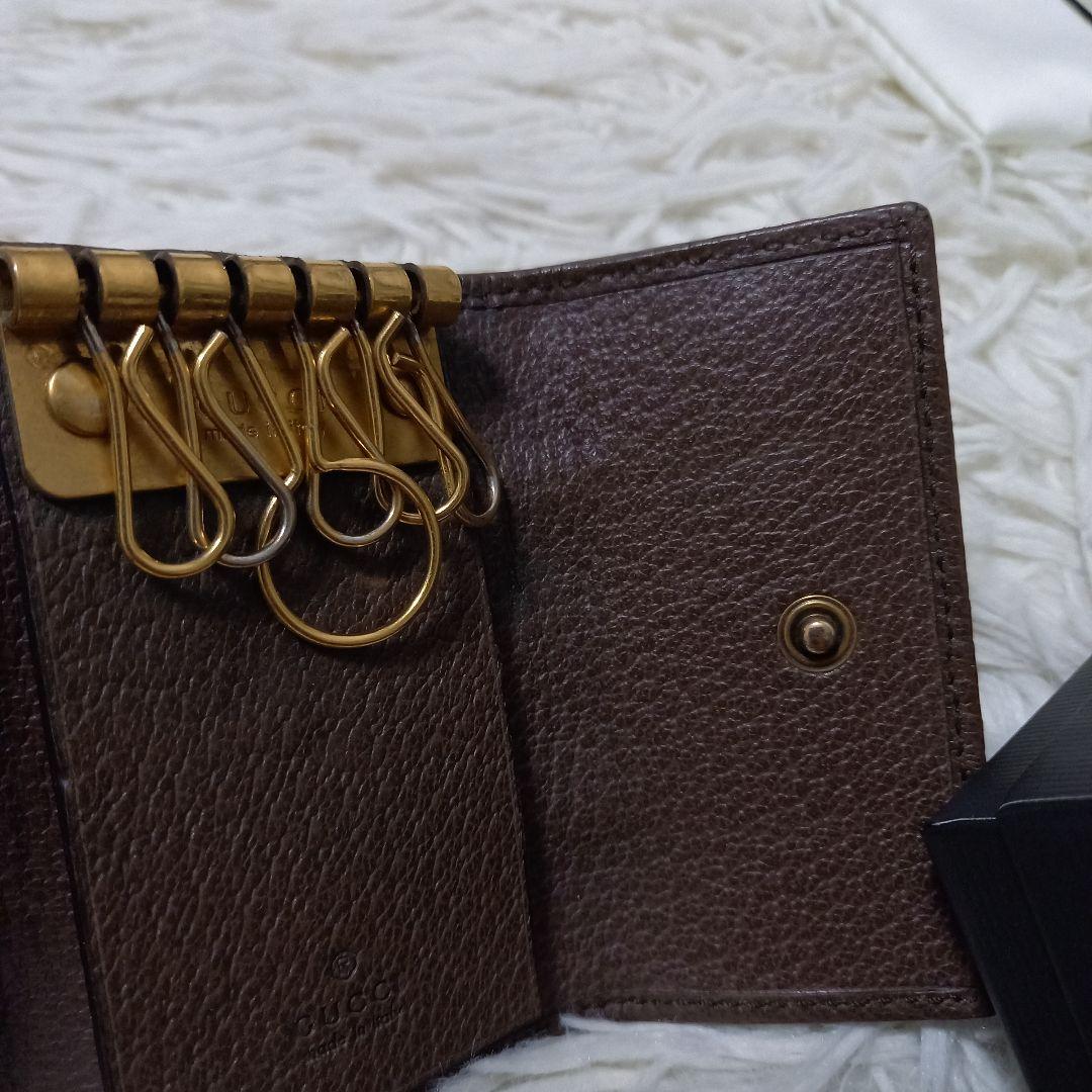 ●箱付き●　グッチ　シェリーライン　GGマーモント　オフィディア　6連キーケース