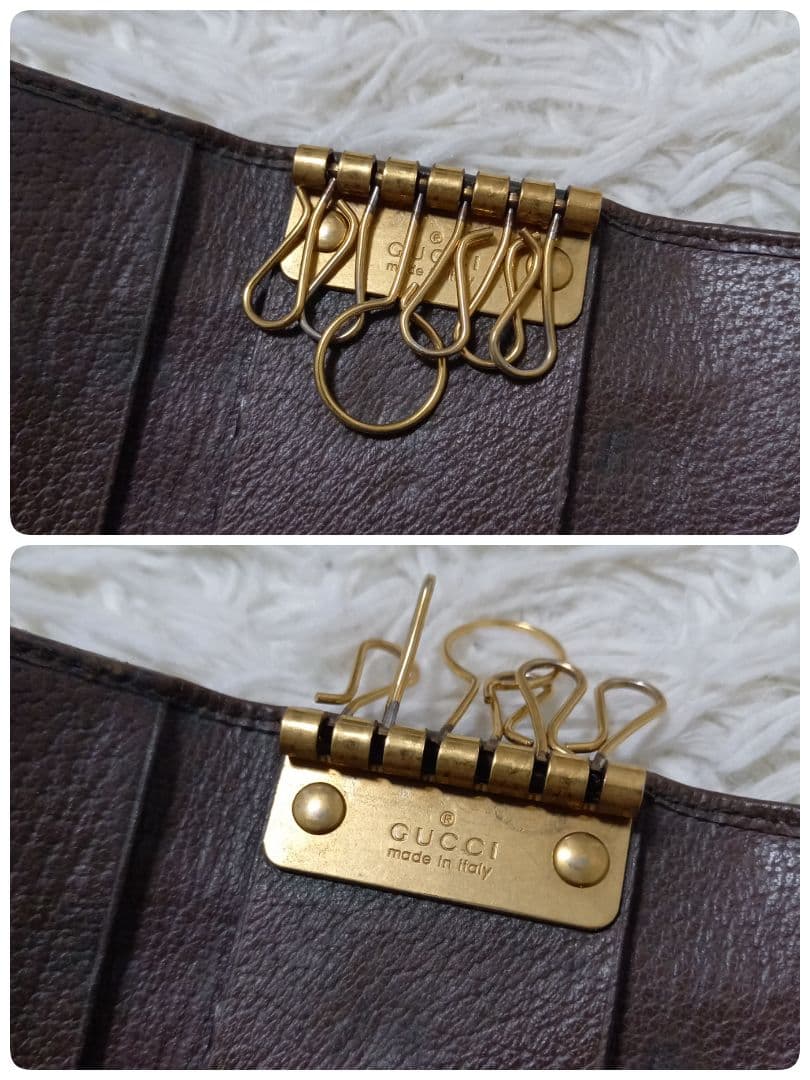 ●箱付き●　グッチ　シェリーライン　GGマーモント　オフィディア　6連キーケース