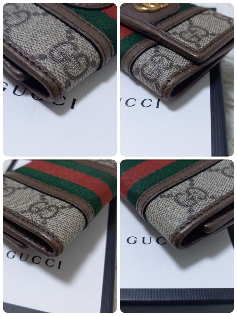 ●箱付き●　グッチ　シェリーライン　GGマーモント　オフィディア　6連キーケース