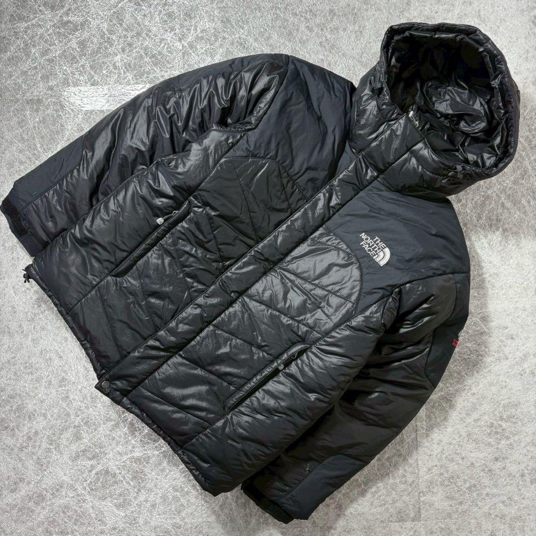 美品 ノースフェイス アコンカグアパーカ ダウンジャケット 黒 XL サミット
