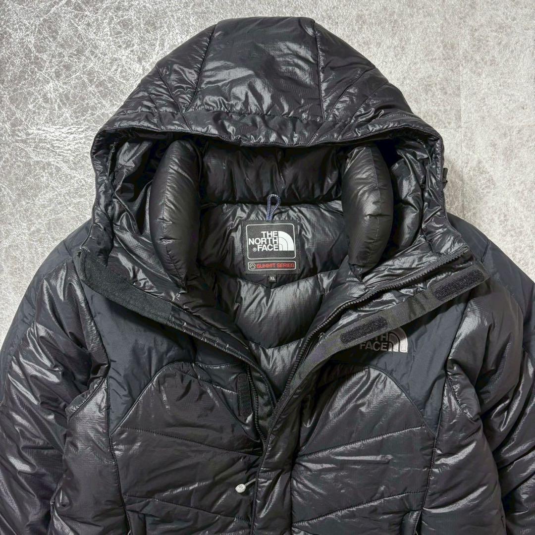 美品 ノースフェイス アコンカグアパーカ ダウンジャケット 黒 XL サミット
