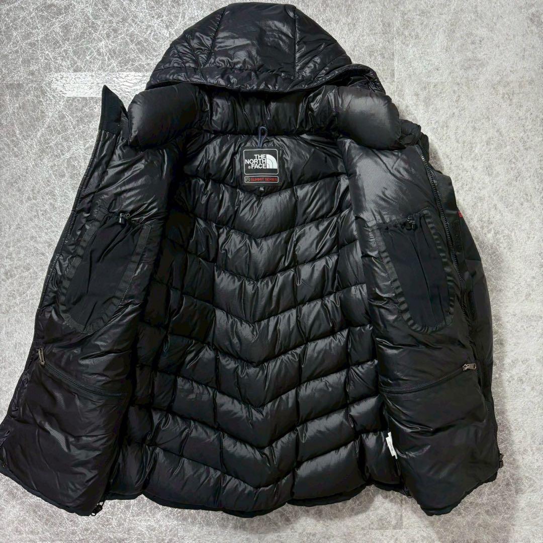 美品 ノースフェイス アコンカグアパーカ ダウンジャケット 黒 XL サミット