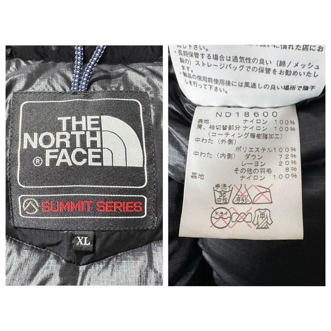 美品 ノースフェイス アコンカグアパーカ ダウンジャケット 黒 XL サミット