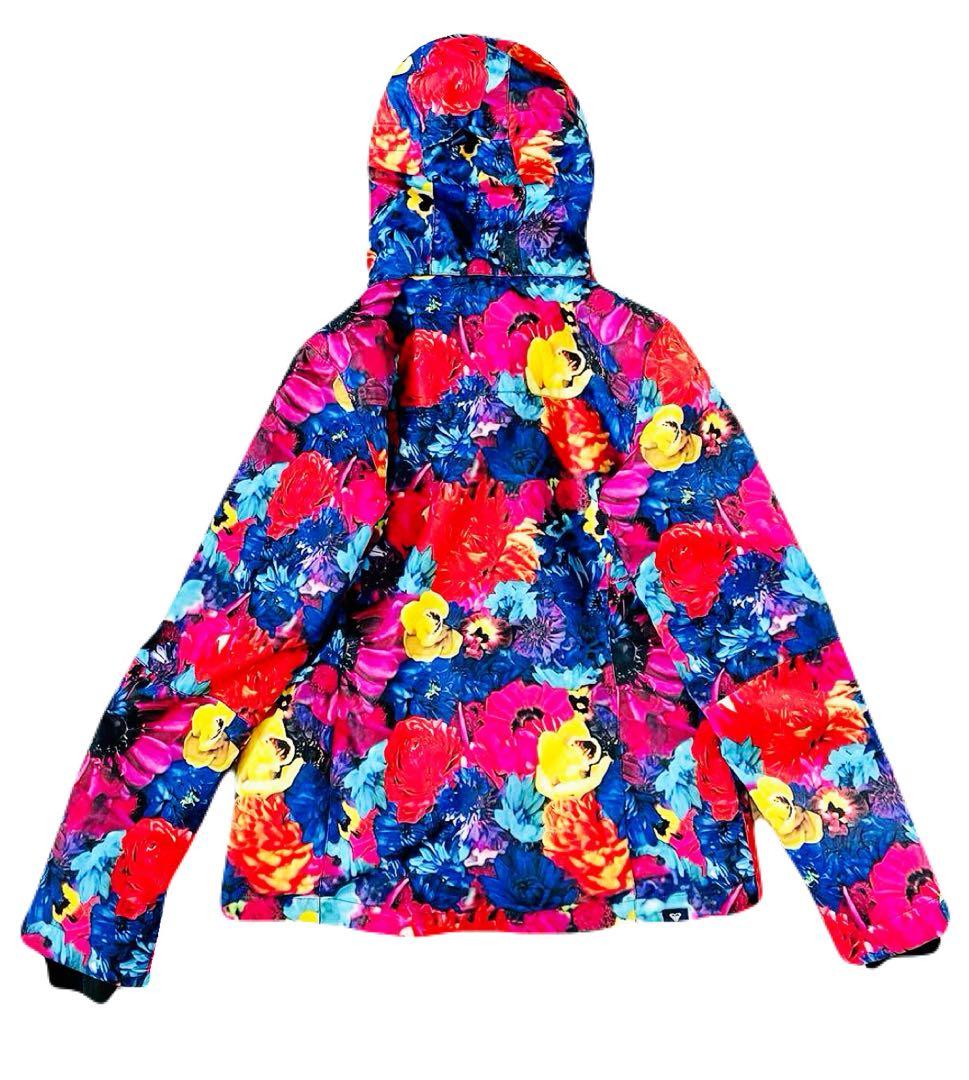 ロキシー 蜷川実花 スノボウェア スキーウェア ジャケット 花柄 マギー