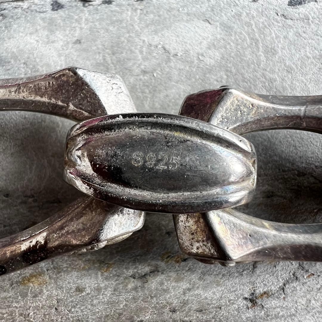 ヴィンテージ フローラルクロス チェーン ブレスレット VINTAGE シルバー