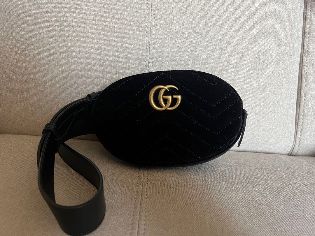 グッチ GUCCI ベルトバッグ ウエストバッグ GGマーモント美品