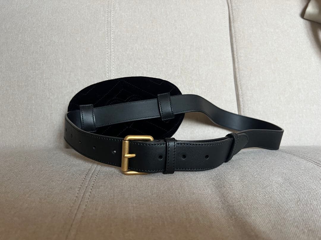 グッチ GUCCI ベルトバッグ ウエストバッグ GGマーモント美品