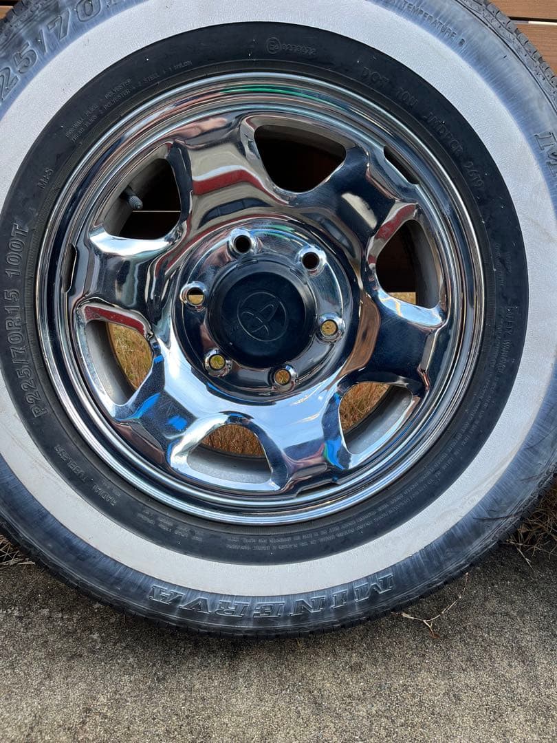 マーモット！ハイラックス　サーフ　純正　メッキスチールホイール